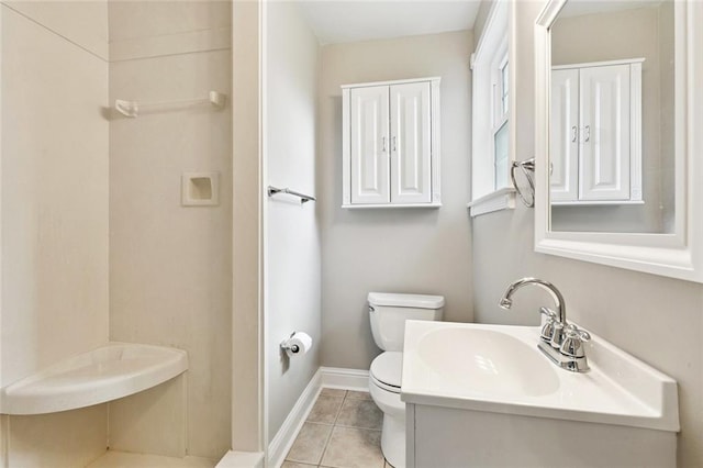 1221 Brockenbraugh Ct, Metairie, LA 70005 - bathroom featuring tile patterned flooring, a shower, and vanity