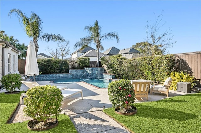 1456 Cherokee Ave, Metairie, LA 70005 - view of pool with a fenced backyard and a patio