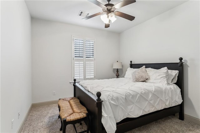 1456 Cherokee Ave, Metairie, LA 70005 - bedroom with carpet floors and a ceiling fan