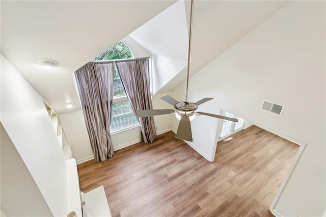 3523 Audubon Trce Unit 3523, Jefferson, LA 70121 - detailed view of wood finished floors and a ceiling fan