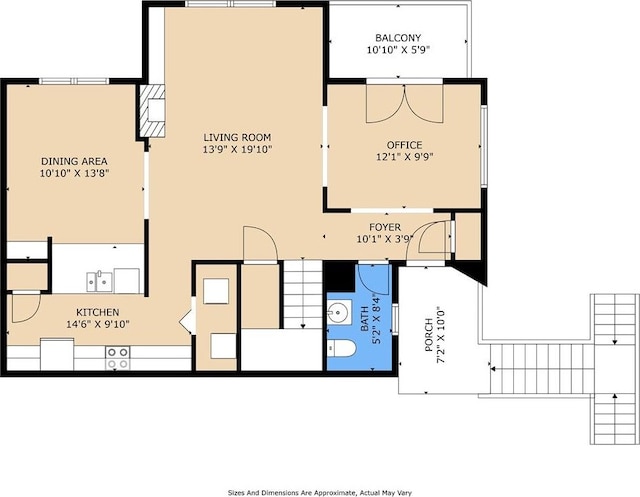 3523 Audubon Trce Unit 3523, Jefferson, LA 70121 - view of floor plan / room layout
