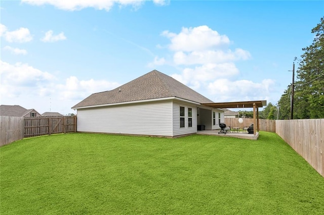 41763 Whisper Woods Rd, Ponchatoula, LA 70454 - rear view of house with a patio and a fenced backyard