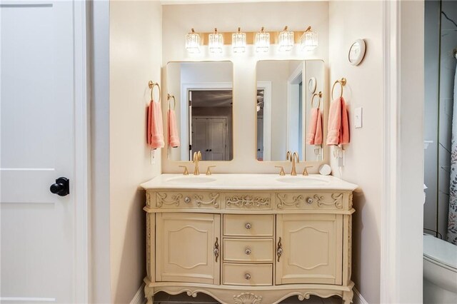 42 Melrose Dr, Destrehan, LA 70047 - full bathroom with double vanity and toilet