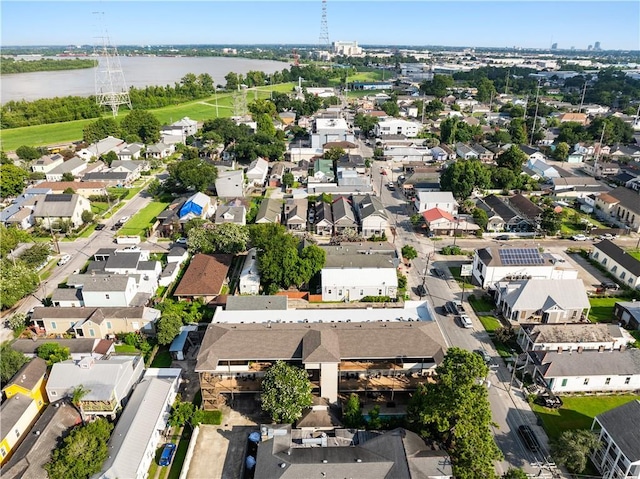 8416 Oak St Unit K, New Orleans, LA 70118 - aerial overview of property's location with nearby suburban area and a nearby body of water