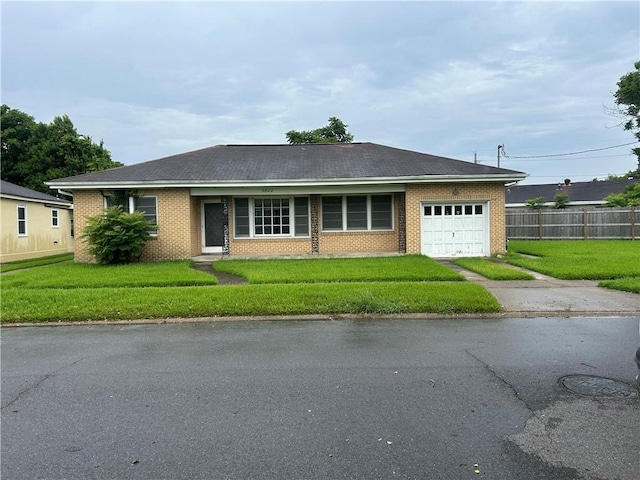 3822 Leila Pl, Jefferson, LA 70121 - ranch-style house featuring an attached garage, concrete driveway, and brick siding