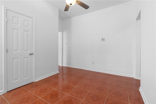 2446 N Rocheblave St, New Orleans, LA 70117 - spare room with ceiling fan and baseboards