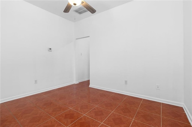 2446 N Rocheblave St, New Orleans, LA 70117 - empty room with a ceiling fan and baseboards