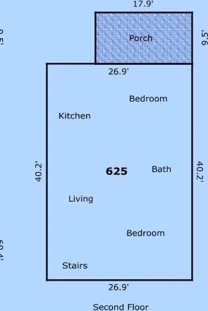 623-25 Louisa St, New Orleans, LA 70117 - view of home floor plan