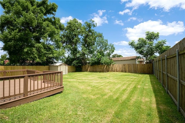 8853 26th St, Metairie, LA 70003 - fenced backyard featuring a shed