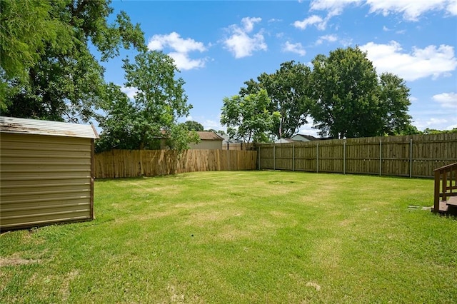 8853 26th St, Metairie, LA 70003 - fenced backyard with an outbuilding