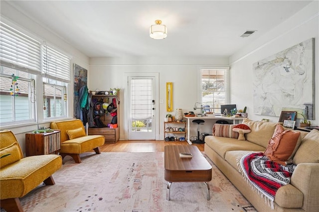 618-24 Fern St, New Orleans, LA 70118 - living room with wood finished floors