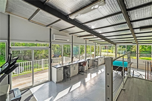 59246 Cypress Bayou Ln, Lacombe, LA 70445 - sunroom / solarium with a wall mounted AC
