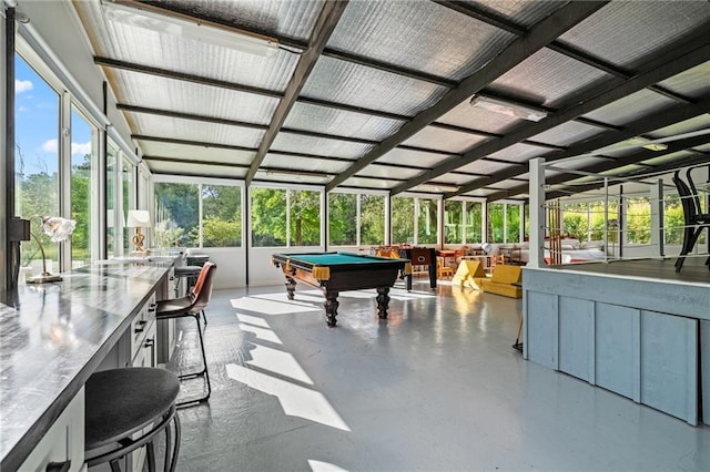 59246 Cypress Bayou Ln, Lacombe, LA 70445 - sunroom / solarium with billiards table