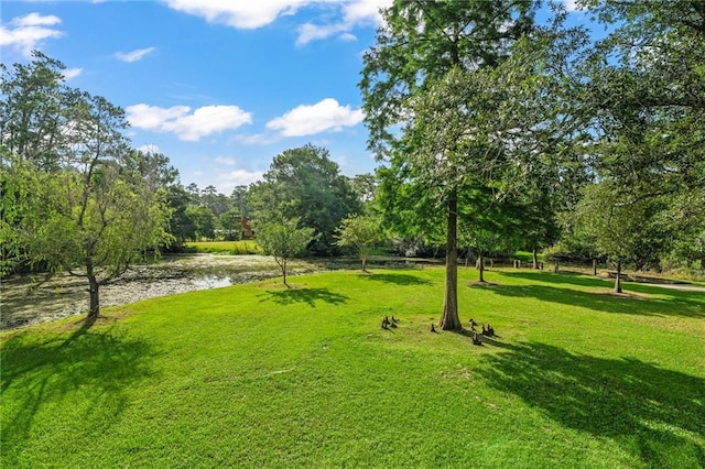59246 Cypress Bayou Ln, Lacombe, LA 70445 - view of home's community featuring a water view and a lawn