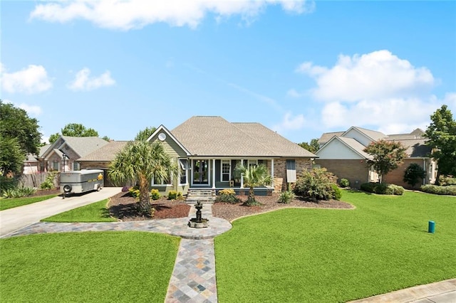 8 Oak Tree Dr, Slidell, LA 70458 - view of front of home with a front yard and driveway