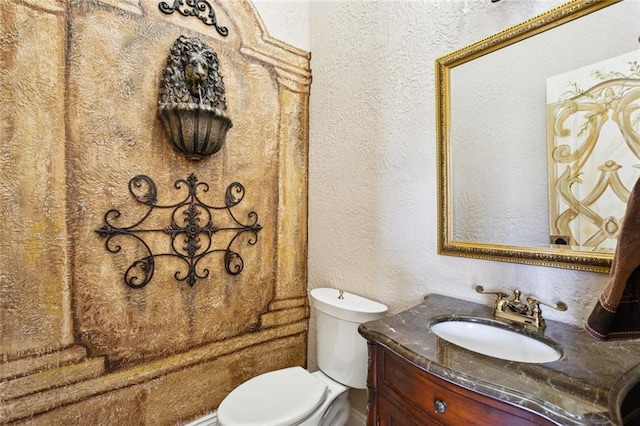 8 Oak Tree Dr, Slidell, LA 70458 - bathroom featuring vanity and a textured wall