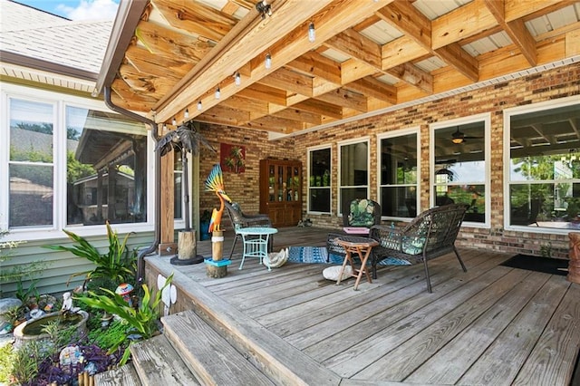 8 Oak Tree Dr, Slidell, LA 70458 - view of wooden deck