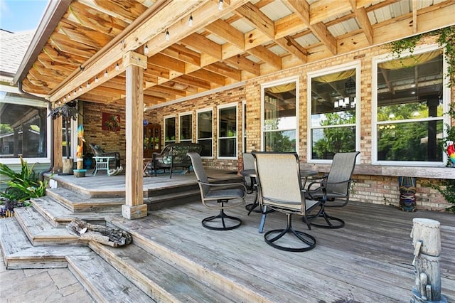 8 Oak Tree Dr, Slidell, LA 70458 - deck featuring outdoor dining space