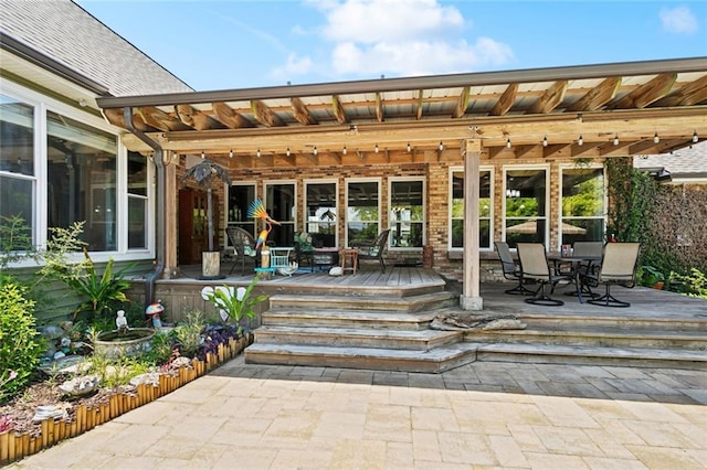 8 Oak Tree Dr, Slidell, LA 70458 - view of patio featuring outdoor dining space