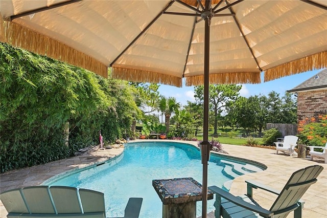 8 Oak Tree Dr, Slidell, LA 70458 - view of pool with a gazebo and a patio area