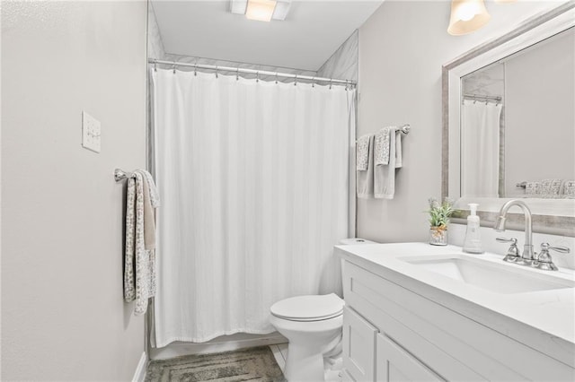 1107 Meadow Ct, Mandeville, LA 70448 - bathroom with vanity and curtained shower