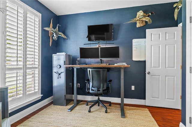 1107 Meadow Ct, Mandeville, LA 70448 - office featuring wood finished floors