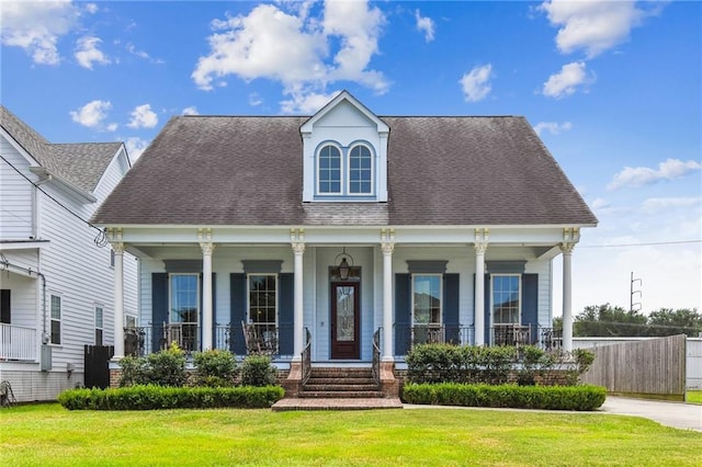230 26th St, New Orleans, LA 70124 - view of front of home featuring covered porch and a shingled roof