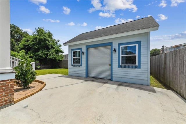 230 26th St, New Orleans, LA 70124 - view of outbuilding with a fenced backyard
