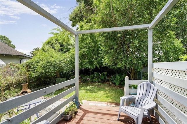 2816 Berwick St, Jefferson, LA 70121 - view of wooden terrace