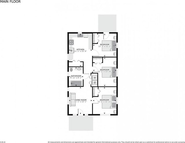 2816 Berwick St, Jefferson, LA 70121 - view of property floor plan