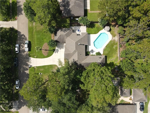 2212 Prairie Ct, Mandeville, LA 70448 - aerial overview of property's location with a pool