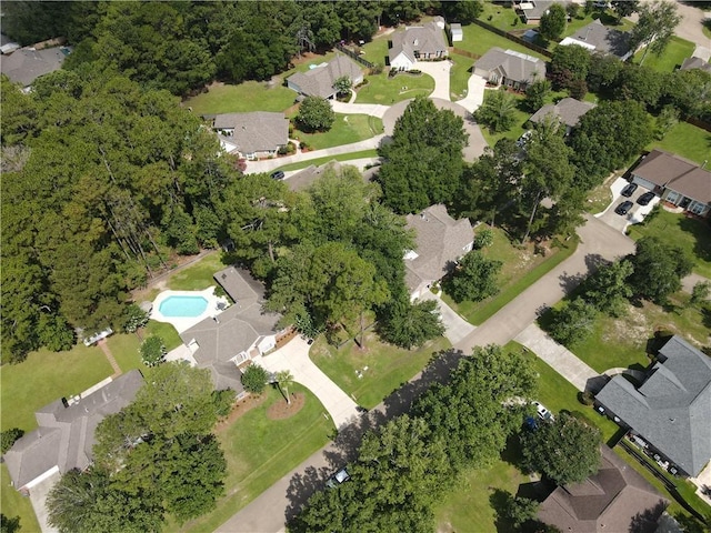 2212 Prairie Ct, Mandeville, LA 70448 - aerial overview of property's location with nearby suburban area