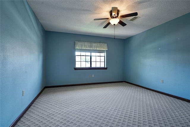 3541 Alan St, Metairie, LA 70002 - carpeted spare room featuring a ceiling fan and a textured ceiling