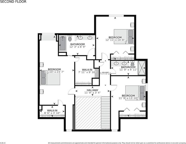 3541 Alan St, Metairie, LA 70002 - view of floor plan / room layout