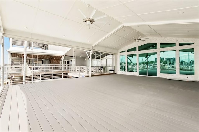 8116 Breakwater Dr, New Orleans, LA 70124 - unfurnished sunroom with vaulted ceiling