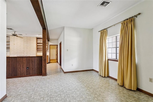 3709 Metairie Hts, Metairie, LA 70002 - spare room with ceiling fan and tile patterned floors
