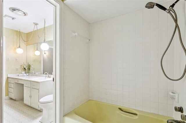 3709 Metairie Hts, Metairie, LA 70002 - full bathroom featuring vanity, shower / washtub combination, and tile patterned flooring