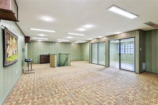 3709 Metairie Hts, Metairie, LA 70002 - unfurnished room with light colored carpet and wooden walls