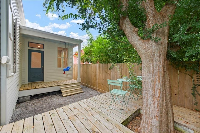 3311 Saint Ann St, New Orleans, LA 70119 - view of wooden terrace