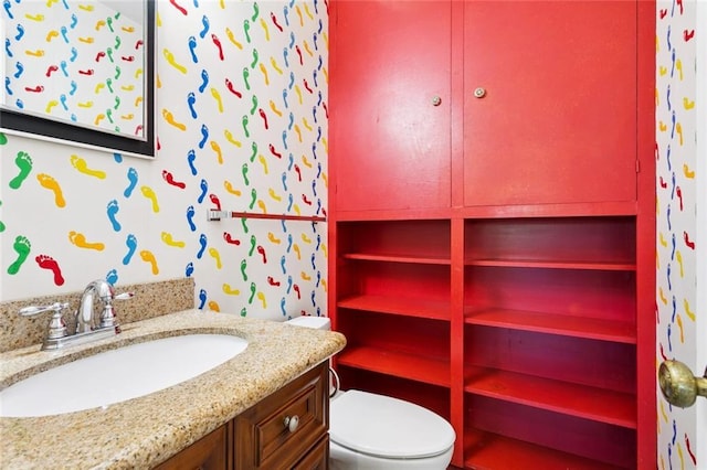 5033 Bissonet Dr, Metairie, LA 70003 - bathroom featuring vanity and toilet