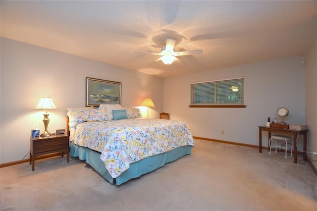 1005 Oakland Dr, Pearl River, LA 70452 - carpeted bedroom featuring baseboards and a ceiling fan