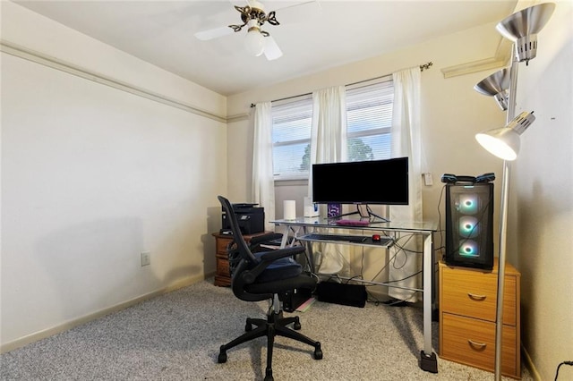 822 Homestead Ave, Metairie, LA 70005 - carpeted home office featuring baseboards