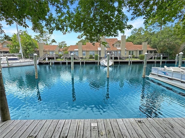 60 Chamale Cv Unit 60, Slidell, LA 70460 - dock area with a water view and a residential view