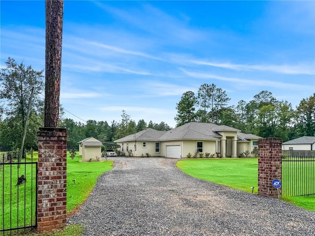 22484 Treadaway St, Mandeville, LA 70471 - single story home with a garage and driveway