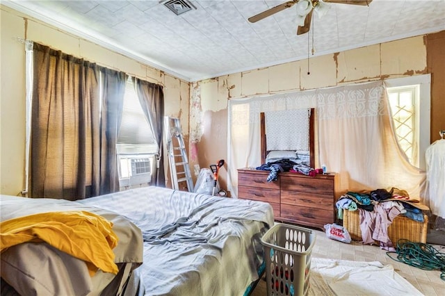 719 W Vine St, Opelousas, LA 70570 - bedroom featuring cooling unit and ceiling fan