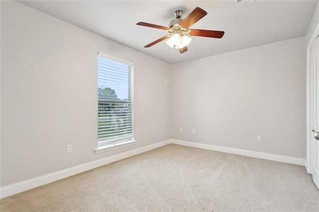 41151 Snowball Cir, Ponchatoula, LA 70454 - spare room with light colored carpet and ceiling fan