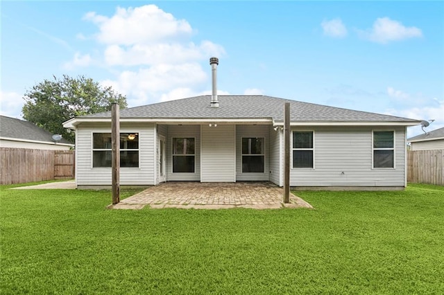 41151 Snowball Cir, Ponchatoula, LA 70454 - back of house with a fenced backyard and a patio area
