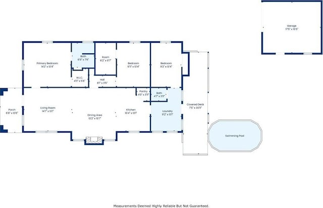 4472 Demontluzin St, New Orleans, LA 70122 - view of property floor plan