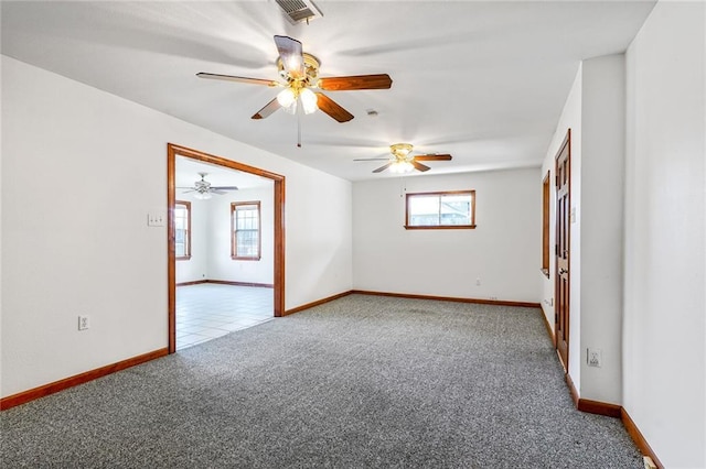 15 Tulip Dr, Gretna, LA 70053 - spare room with carpet floors and a ceiling fan