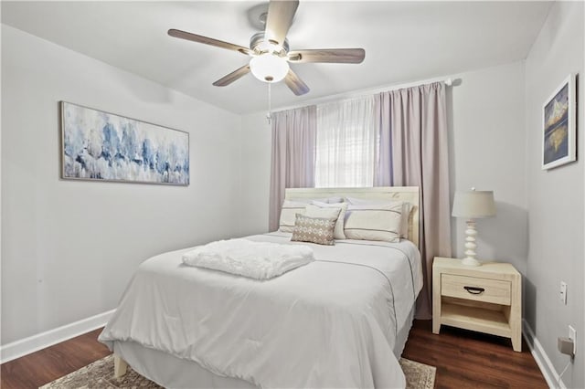 4412 Clearlake Dr, Metairie, LA 70006 - bedroom featuring wood finished floors and ceiling fan